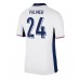 Maillot de foot Angleterre Cole Palmer #24 Domicile vêtements Europe 2024 Manches Courtes